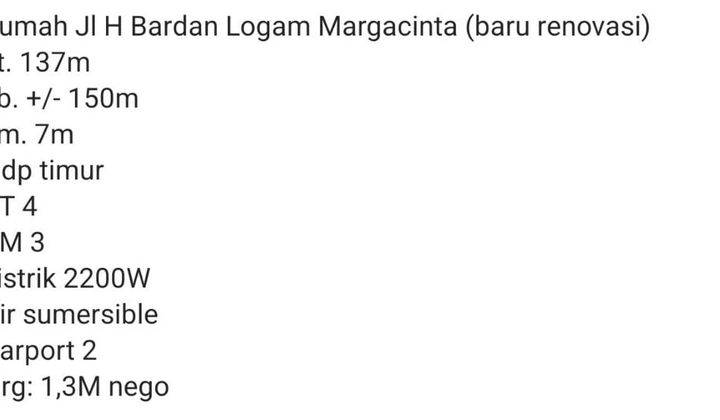 Ruko 2 Lantai di Jl. Cijawura Girang Margasari Margacinta Kecamatan Buah Batu Bandung 2
