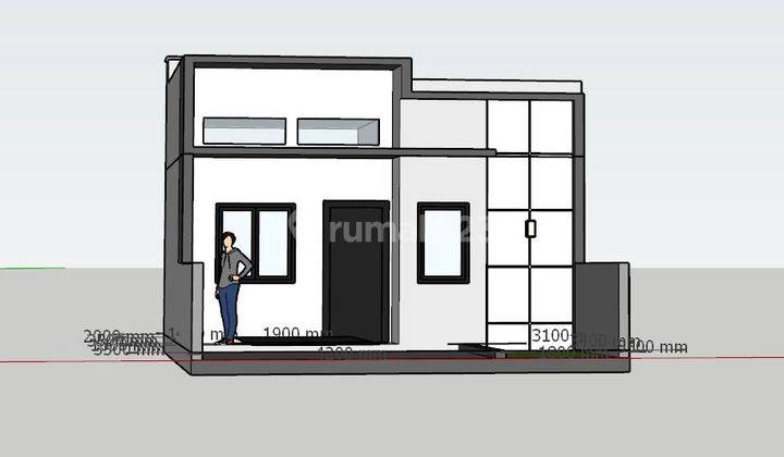 Rumah Modern 1 Lantai Ciledug Raya Proses Finising  2