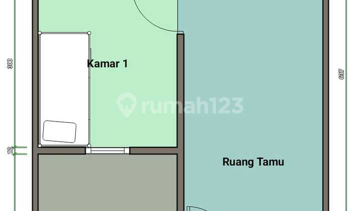 Rumah 1 Lantai Cash Keras Area Ciledug Dekat Ramayana 2