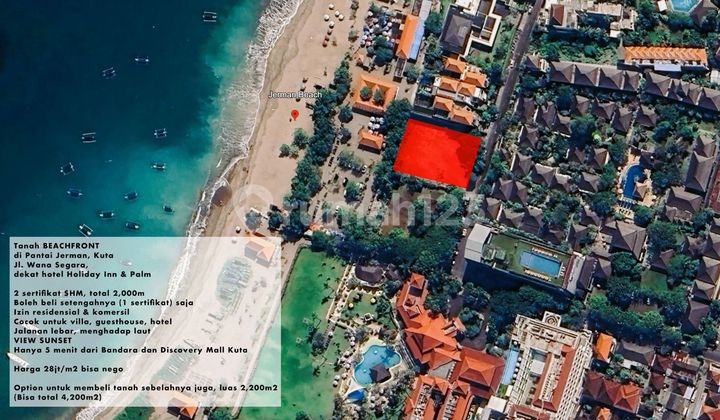 Commercial land, Kuta beach front, German beach is ready to go Commercial land, Kuta beach front, German beach is ready to go