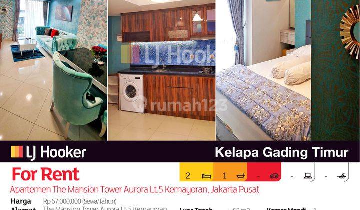 Apartemen The Mansion Tower Aurora Lt.5 Kemayoran, Jakarta Pusat 2