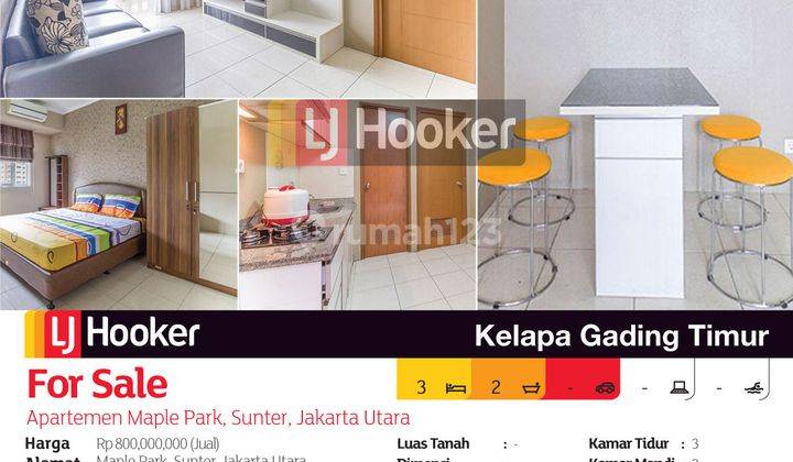 Apartemen Maple Park Tower B Lantai 7 Sunter, Jakarta Utara 2