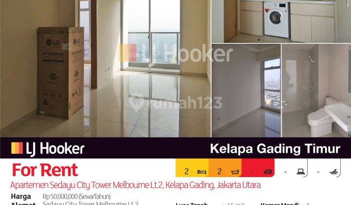 Apartemen Sedayu City Tower Melbourne Lt.2, Kelapa Gading, Jakarta Utara 2