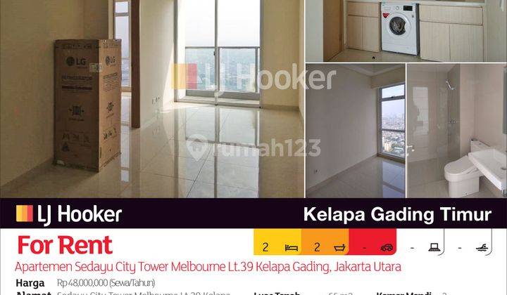 Apartemen Sedayu City Tower Melbourne Lt.39 Kelapa Gading, Jakarta Utara 2