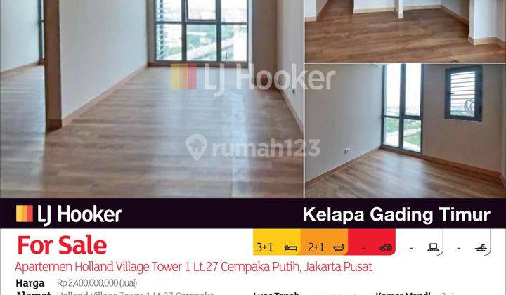 Apartemen Holland Village Tower 1 Lt.27 Cempaka Putih, Jakarta Pusat 2