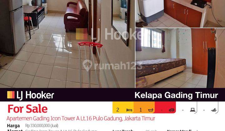 Apartemen Gading Icon Tower A Lt.16 Pulo Gadung, Jakarta Timur 2