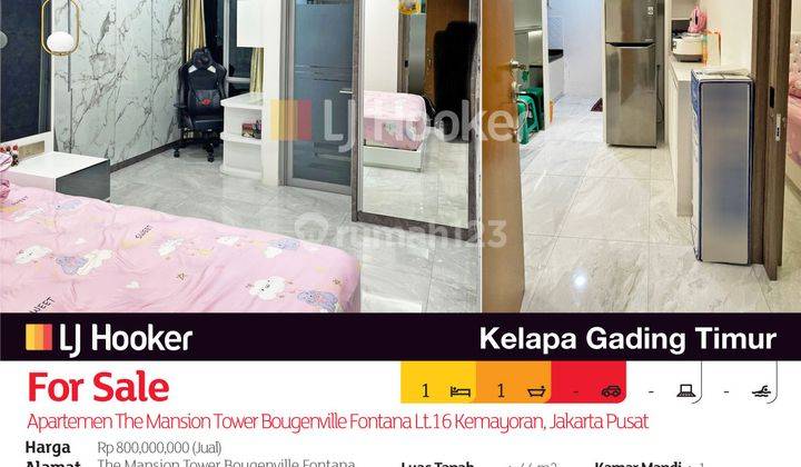 Apartemen The Mansion Tower Bougenville Fontana Lt.16 Kemayoran, Jakarta Pusat 2