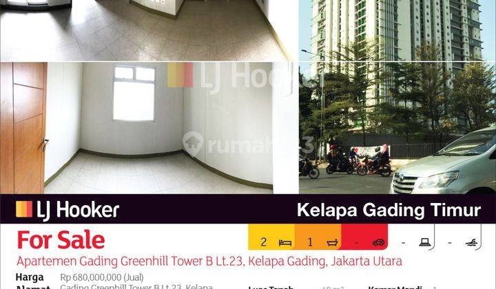 Apartemen Gading Greenhill Tower B Lantai 23, Kelapa Gading, Jakarta Utara 2