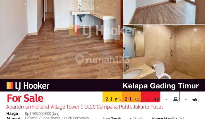 Apartemen Holland Village Tower 1 Lt.20 Cempaka Putih, Jakarta Pusat 2