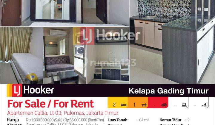 Apartemen Callia Lantai 3 Pulomas, Jakarta Timur 2