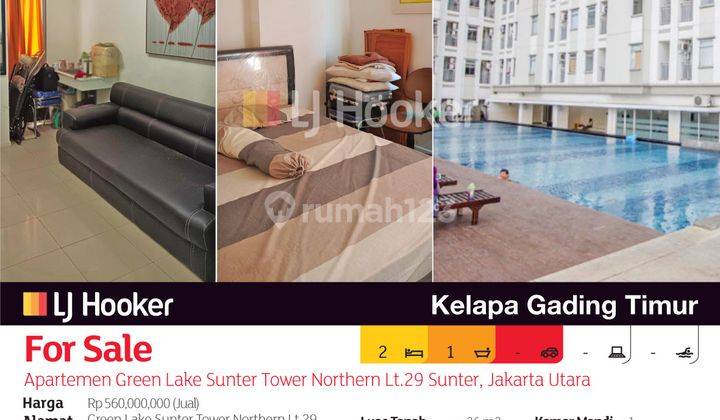 Apartemen Green Lake Sunter Tower Northern Lt.29 Sunter, Jakarta Utara 2