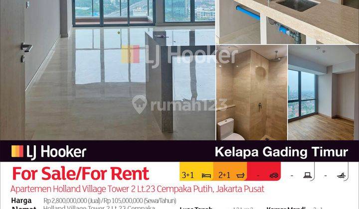 Apartemen Holland Village Tower 2 Lt.23 Cempaka Putih, Jakarta Pusat 2