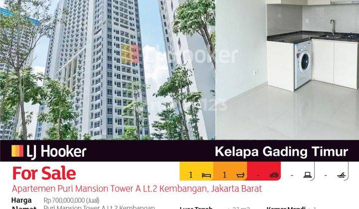 Apartemen Puri Mansion Tower A Lt.2 Kembangan, Jakarta Barat 2