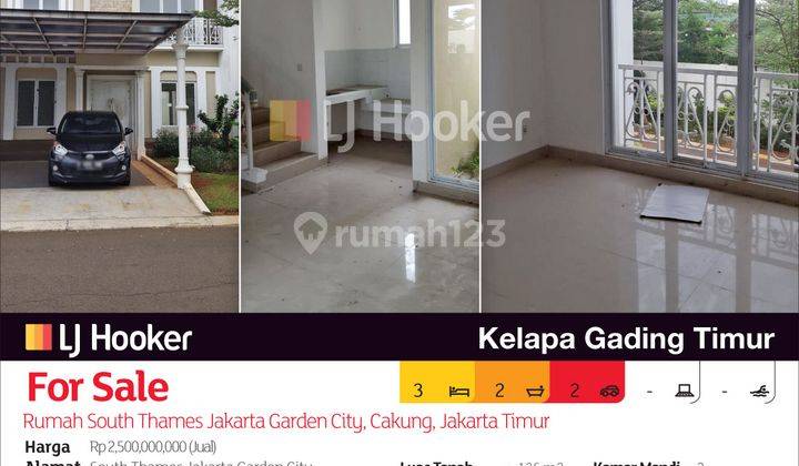 Rumah South Thames Jakarta Garden City, Cakung, Jakarta Timur 2