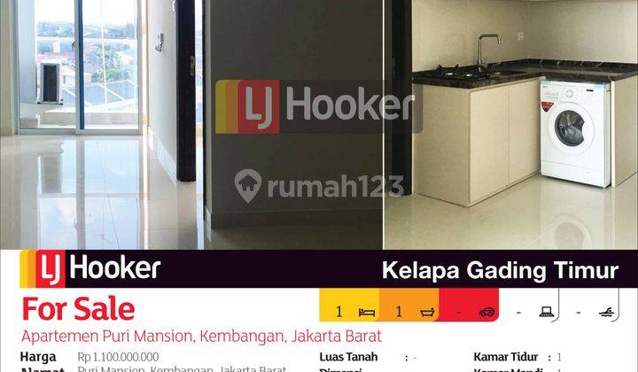 Apartemen Puri Mansion Tower A Amethyst Lantai 36, Kembangan, Jakarta Barat 2