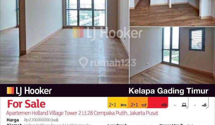 Apartemen Holland Village Tower 2 Lt.28 Cempaka Putih, Jakarta Pusat 2