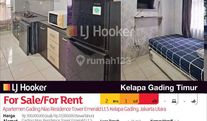 Apartemen Gading Nias Residence Tower Emerald Lt.5 Kelapa Gading, Jakarta Utara 2