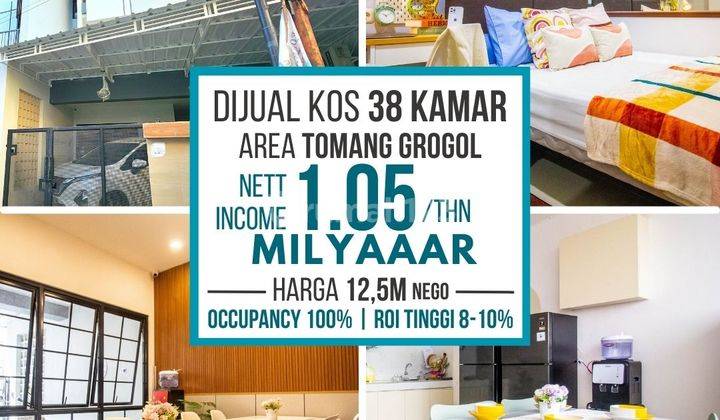 Dijual Kost 26 Kamar Tidur Full Terisi di Area Tomang Grogol Jakarta Barat 1