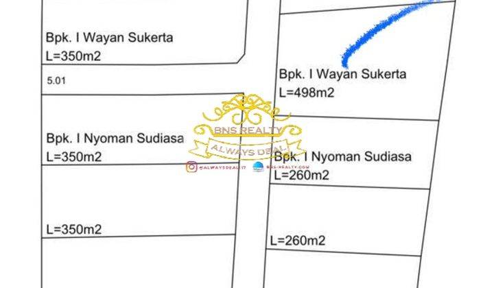 Tanah Sewa Lokasi Kuta 1