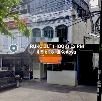 Ruko Hoek Ex Rumah Makan Hadap Timur Bagus di Kedoya Jakarta Barat