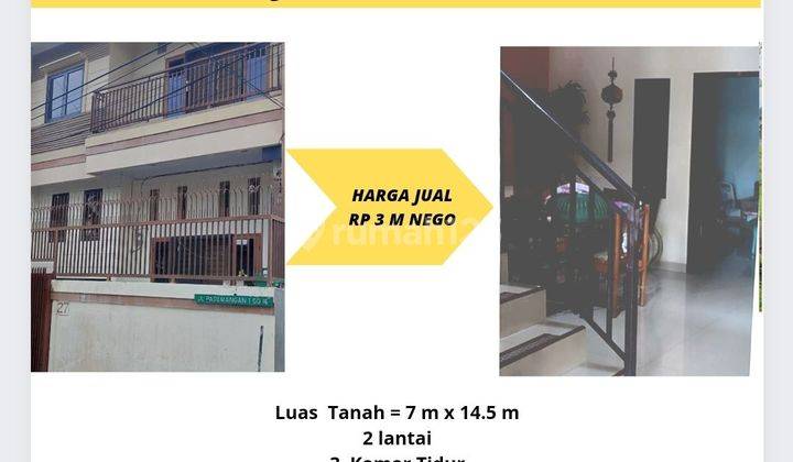 Dijual Rumah 2 lantai di Pademangan Rp 3 M Nego Rumah 2 Lantai SHM Bagus Timur 1