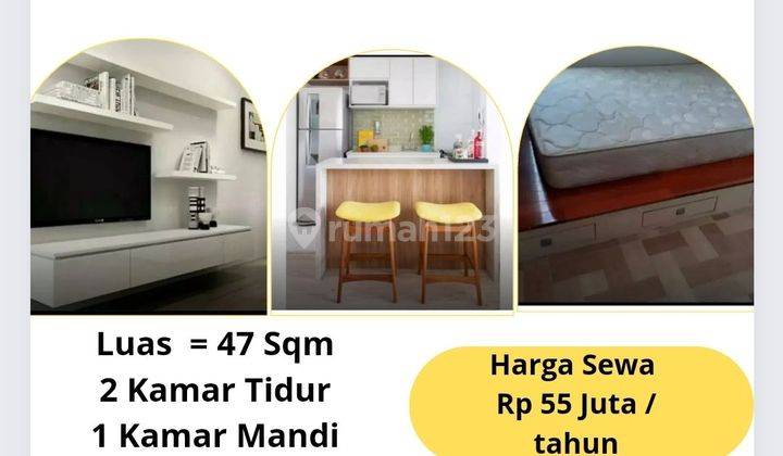 Disewakan Apartemen Mediteranean Garden Residence 1 Rp 55 Juta / Tahun Apartemen Mediterania Garden Residence 1 (tanjung Duren) 2 Kamar Tidur Bagus Furnished 1