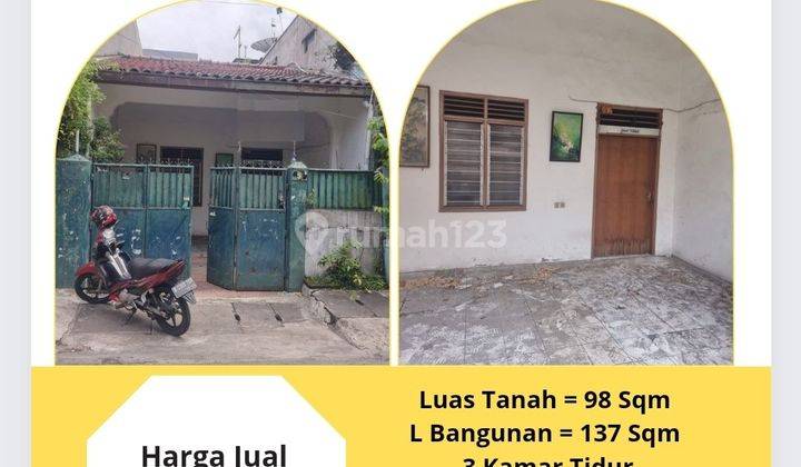 Dijual Rumah Kramat Jakarta Pusat Rp 1.9 M Nego Rumah 2 Lantai SHM Butuh Renovasi 1