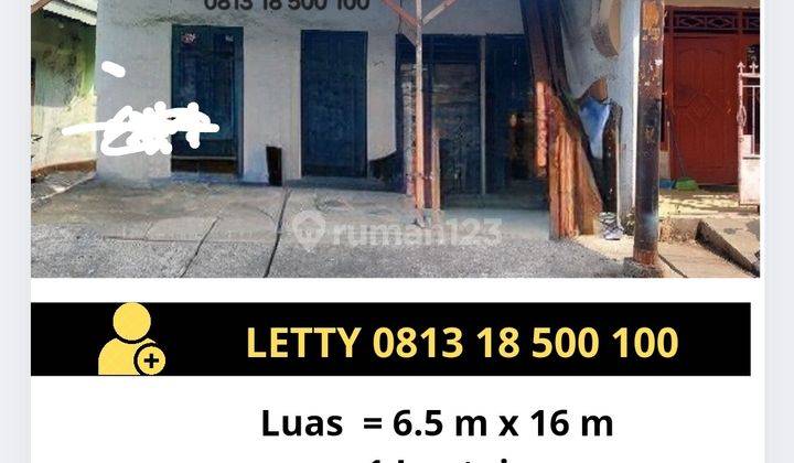 Dijual Rumah Kemayoran Jakarta Rp 1.2 M Nego 1