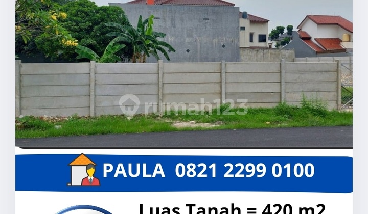 Dijual Tanah di Meruya Jakarta Barat Rp 5.5 M Nego Tanah di Meruya SHM 420.0 M² Dijual Tanah di Meruya Jakarta Barat Rp 5.5 M Nego Tanah di Meruya SHM 420.0 M²