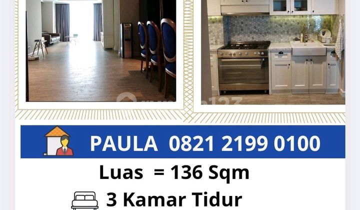 Disewakan Apartemen Puri Imperium 3 BR Rp 165 jt/ tahun Apartemen Puri Imperium 3 Kamar Tidur Bagus Furnished 1