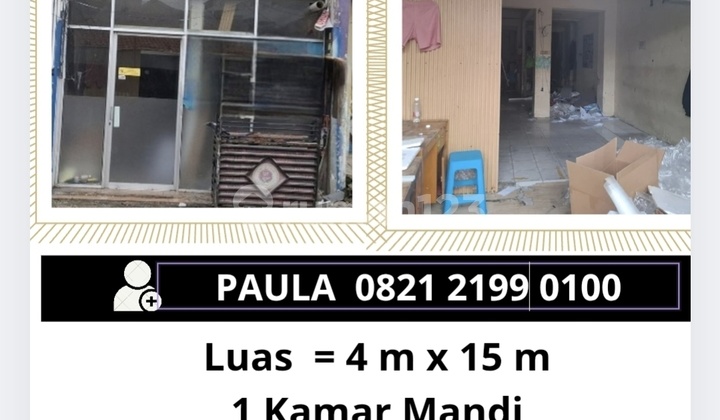 Disewakan Ruang Usaha Kalibaru Senen Jakarta Pusat Rp 75 Juta / Tahun Nego Ruang-Usaha di Senen 56.0 m² Unfurnished