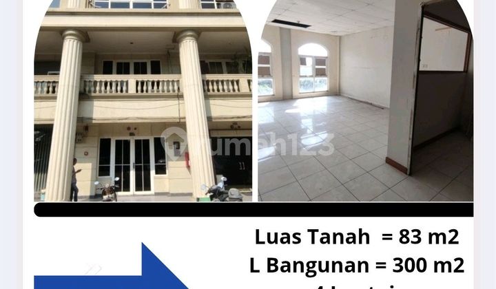 Ruko 4 Lantai Grand Palazo Rp 4.5 M Nego Ruko di Kemayoran 83.0 m² Unfurnished HGB