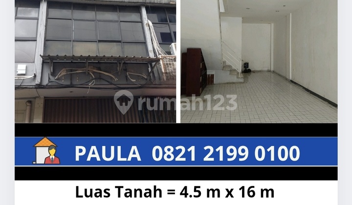 Ruko Duta Merlin Jakarta Pusat Rp 125 Juta / Tahun Nego Ruko di Gambir 72.0 m² Unfurnished HGB