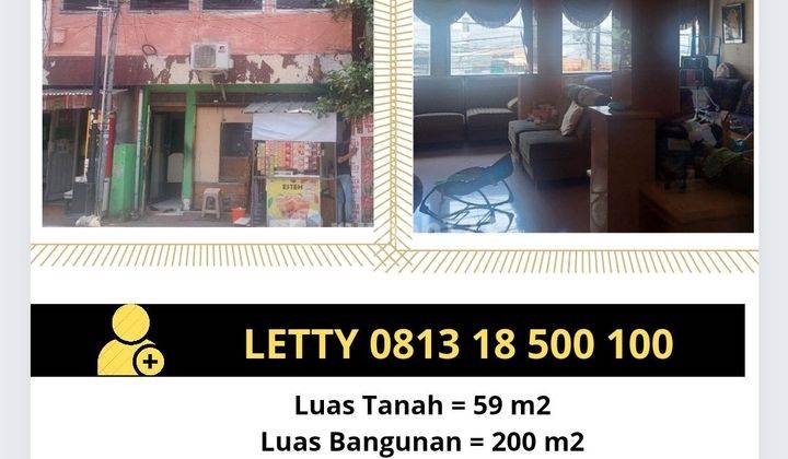 Rumah Pasar Baru Jakart Pusat Rp 1.8 M Nego Rumah 3 Lantai Hgb Bagus 1