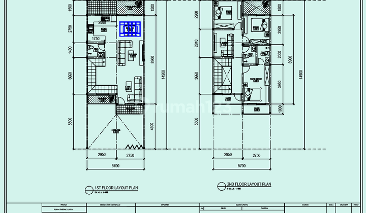 Rumah Baru Minimalis 2 Lantai di Taman Ratu 2