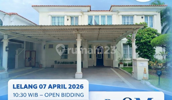 Lelang Rumah Elite di Lippo Karawaci - Taman Beverly Golf Lt.512m2 (20X26) Ada Private Pool [Cash Only]