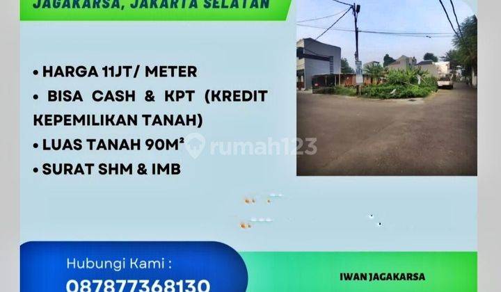 Tanah Kavling Dijual Dijagakarsa-Jaksel 90meteran   2