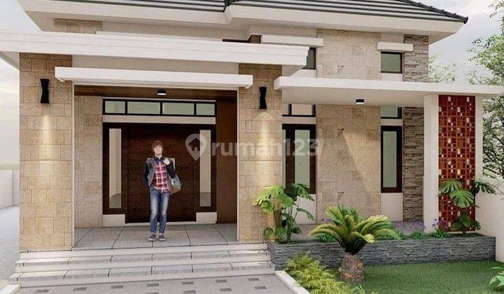 Rumah Lt97m Bebas Desain Cluster Pinggir Jalan Raya  Jarang Ada 1