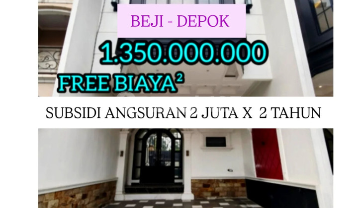 Rumah Free Biaya²Di Tanah Baru Beji Dn bisa Dp0% Rumah Free Biaya²Di Tanah Baru Beji Dn bisa Dp0%