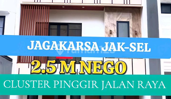 Rumah Cluster Pinggir Jalan di Jagakarsa