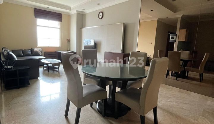 Hunian nyaman terintegrasi dengan shopping spot, Belleza apartment, 2BR, 90 sqm, Furnished, SHMSRS 1