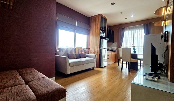 Full Interior, Fasilitas Kolam Renang, Jogging Track, Lapangan Basket, Gym, Billiard, Sky Garden, Evi Charger Station, Disewa 2BR Madison Park Lokasi Strategis Tanjung Duren 1