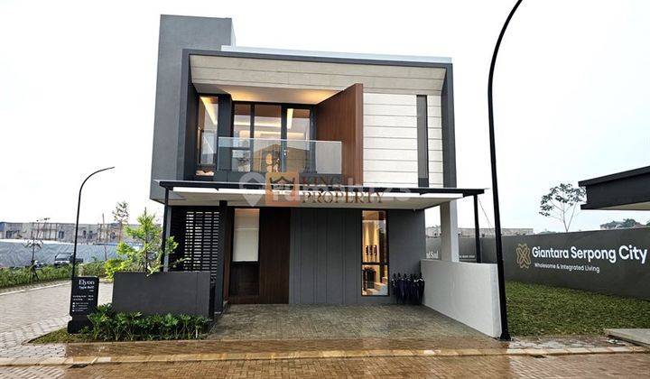 Desain Minimalis Rumah Giantara Gading Serpong Elyon 8x16m2  1