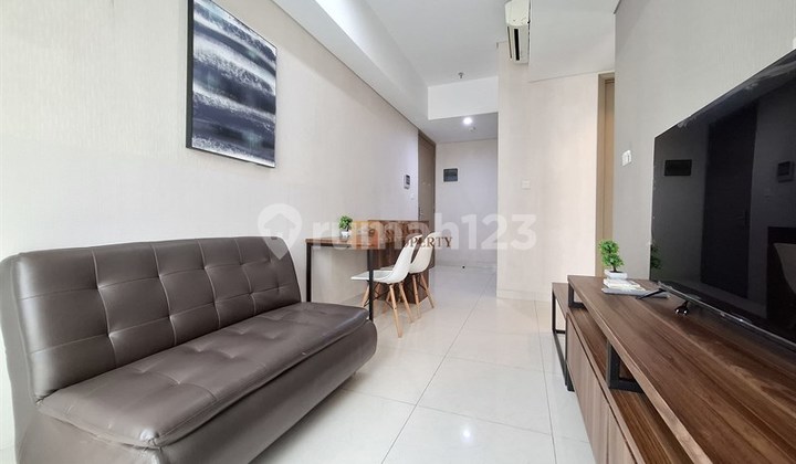 2BR Modern Minimalist Contemporary Residence at Taman Anggrek Residences - Near Neo Soho & Taman Anggrek Mall, Facilities include Swimming Pool, Kids Playground, Club House, Spa, Fitness Center, Garden, Jogging Track.