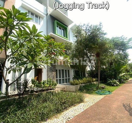 For Quick Sale: 5-Storey Modern Minimalist + Contemporary House in Springhill Golf Residences with Tropical Design Accented by Natural Stone, Near Kemayoran. Facilities include Club House, Jogging Track, Gym, Jacuzzi, Swimming Pool, Garden, 24-Hour Security, and Kids Playground. 2