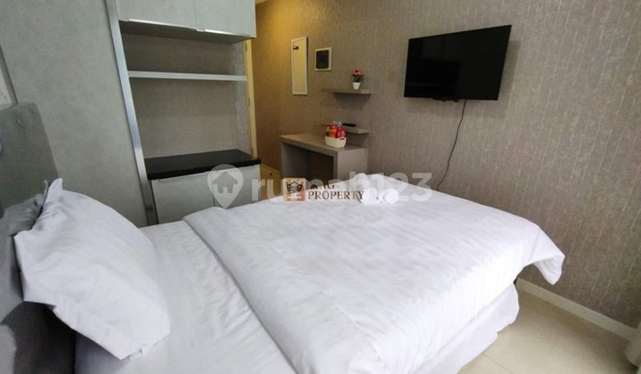 Studio Madison Park Furnished - Modern Minimalist Cozy Design | City View Taman Anggrek, Podomoro City, Fasilitas Kolam Renang, Jogging Track, Lapangan Basket, Gym, Billiard, Sky Garden, Evi Charger Station 1
