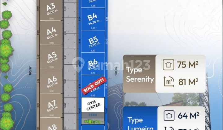 Cluster Indent Strategis Area Progresif Dekat Jl. Adi Sucipto