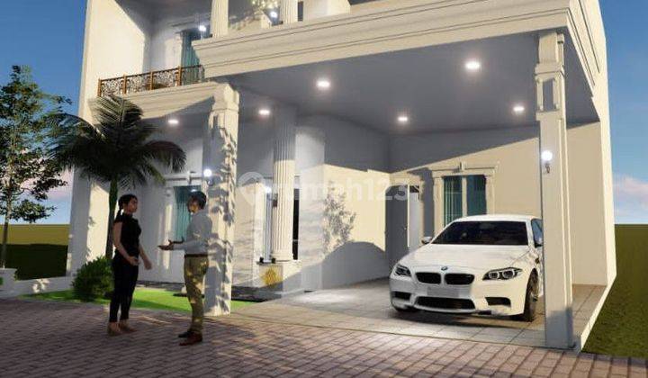 Rumah Baru 2Lt Design American Clasic Dekat Jalan Raya 1