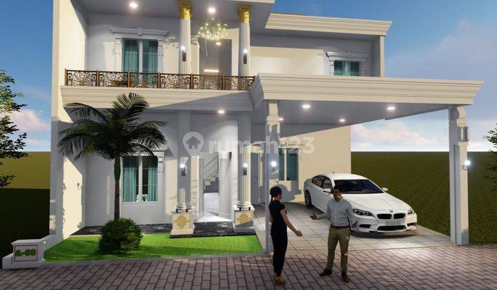 Rumah Baru 2Lt Design American Clasic Dekat Jalan Raya 2