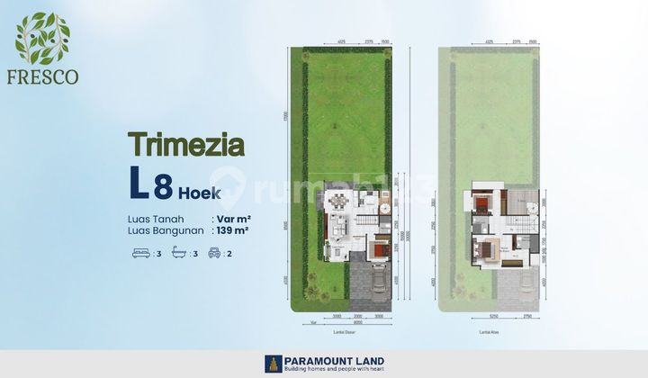 Rumah Modern Tropis Fresco At Trimezia Gading Serpong Tipe 8 Hoek 3